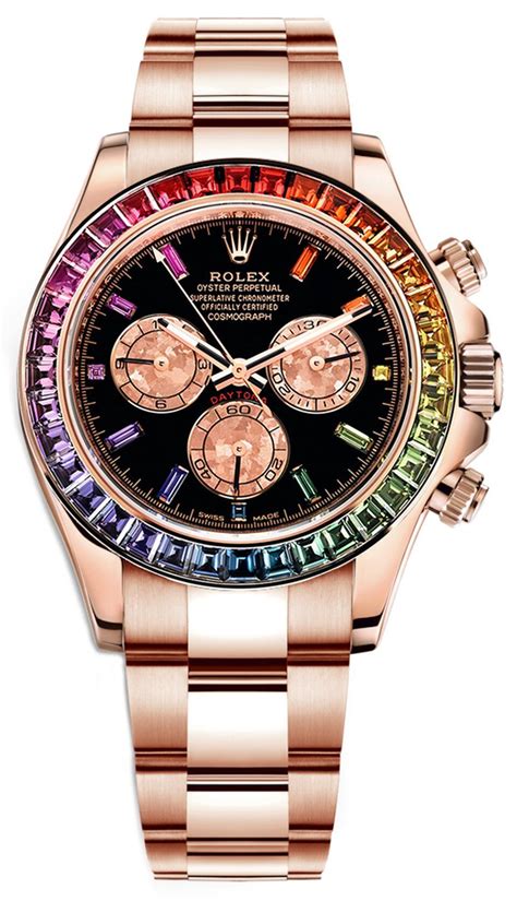 rolex rainbow daytona rose gold|rolex daytona rainbow rose gold price.